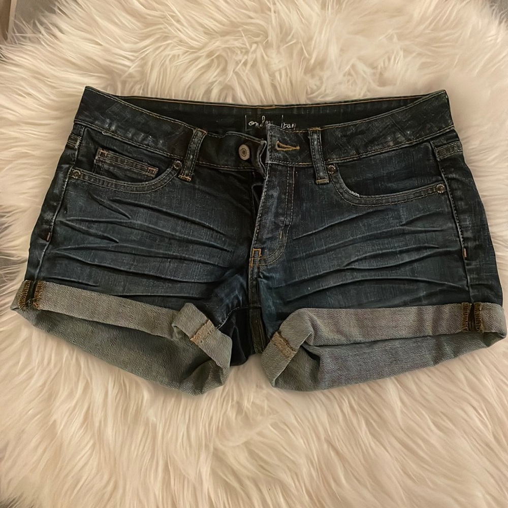 Blue London jean shorts